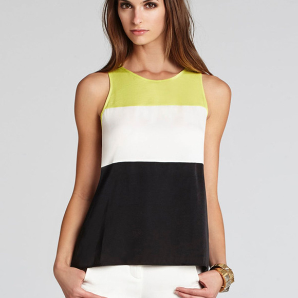 💕BCBGMaxAzria💕 Lucie Color Block Top - Picture 4 of 8